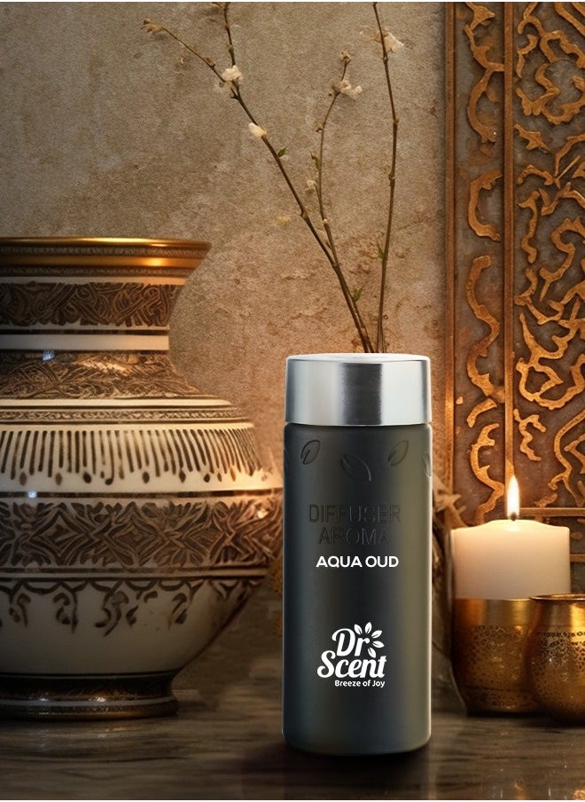 Dr Scent Breeze of Joy Diffuser Aroma Aqua Oud | Premium Oil, Top Notes of Orange, Calabrian & bergamot Made in the UK | For Home, Office, Hotel & SPA (170ml)