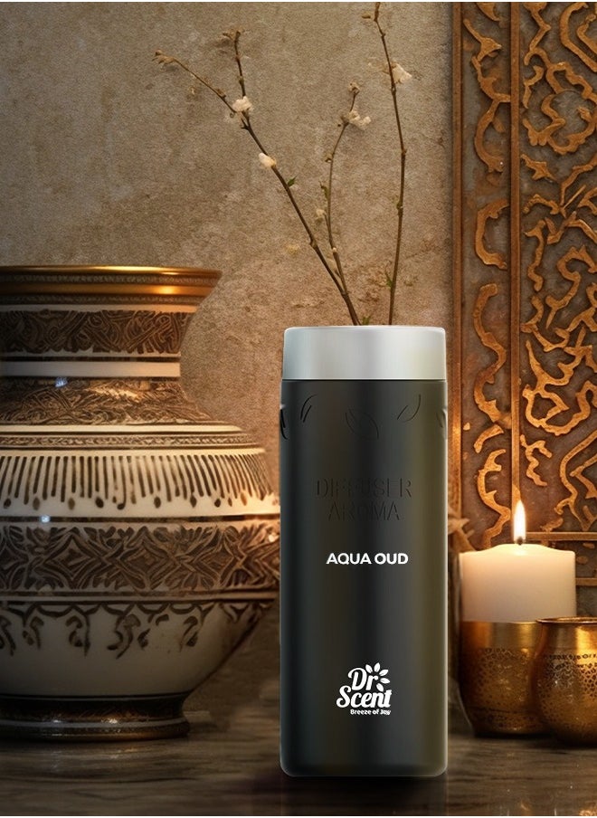 Dr Scent Breeze of Joy Diffuser Aroma Aqua Oud | Premium Oil Top Notes of Orange, Calabrian& bergamot Made in the UK | For Home, Office, Hotel & SPA (500ml)