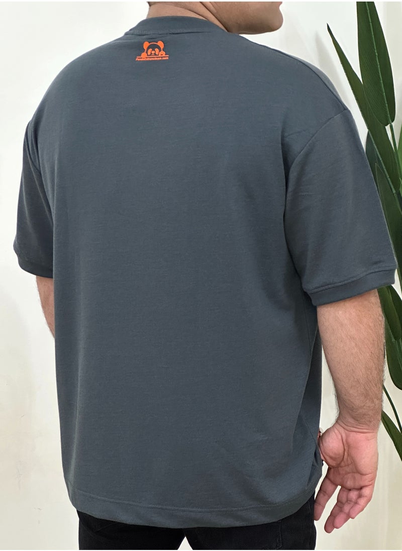 cotton drop shoulder t shirt over size big size