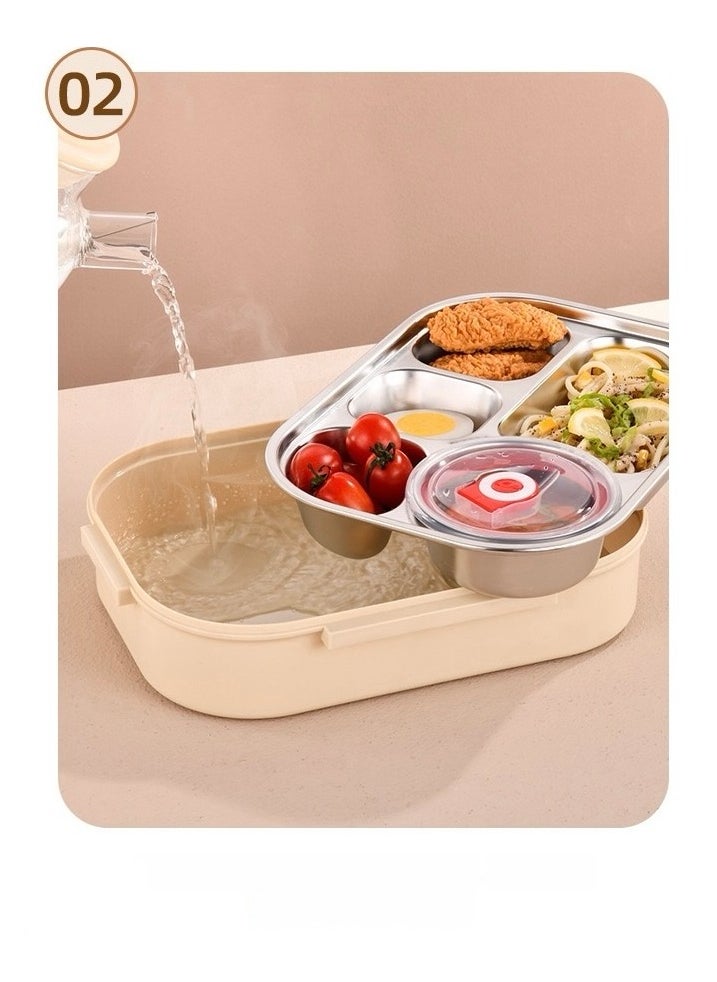 Ultimate Stainless Steel Lunch Box Boss Leak-Proof Microwave Safe Soup Bowl FREE Thermal Insulated Bag & Utensils