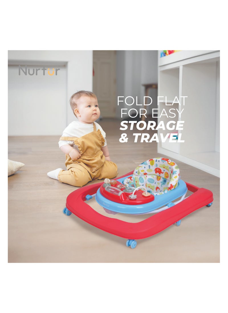 Nurtur 3 In 1 Baby Multi Walker-rocking Function- Music - 3 Height Adjustment, easy fold - Multi
