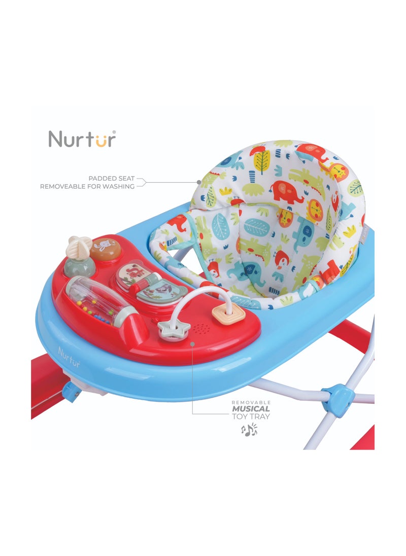 Nurtur 3 In 1 Baby Multi Walker-rocking Function- Music - 3 Height Adjustment, easy fold - Multi