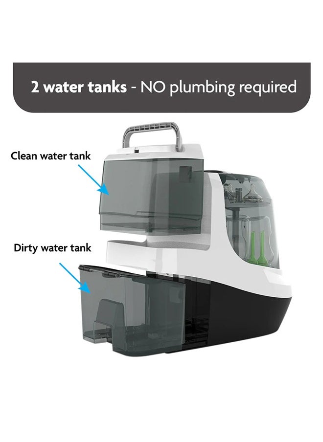 Baby Brezza Bottle Washer Pro - Baby Bottle Washer, Sterilizer + Dryer - All in One Machine Cleans Bottles, Pump Parts, & Sippy Cups - Replaces Hand Washing, Bottle Brushes and Drying Racks