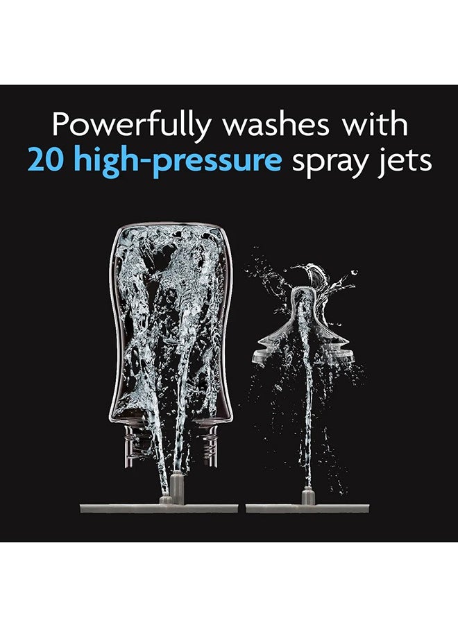 Baby Brezza Bottle Washer Pro - Baby Bottle Washer, Sterilizer + Dryer - All in One Machine Cleans Bottles, Pump Parts, & Sippy Cups - Replaces Hand Washing, Bottle Brushes and Drying Racks