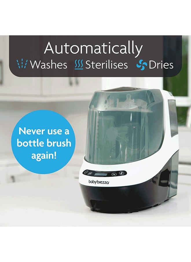 Baby Brezza Bottle Washer Pro - Baby Bottle Washer, Sterilizer + Dryer - All in One Machine Cleans Bottles, Pump Parts, & Sippy Cups - Replaces Hand Washing, Bottle Brushes and Drying Racks