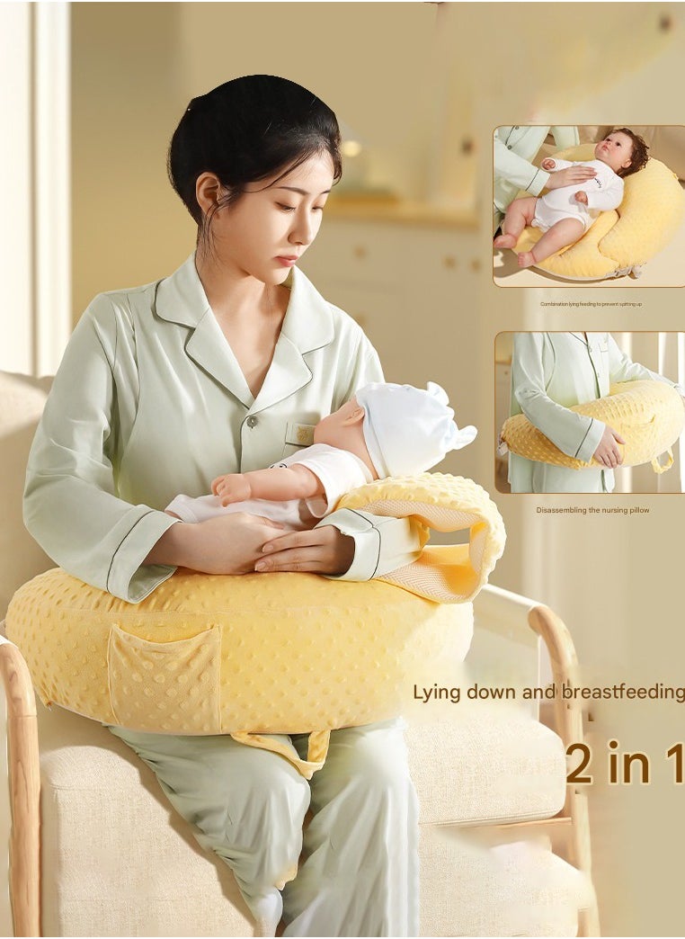 Baby Feeding Pillow Free Hands Multifunctional Slope Pad