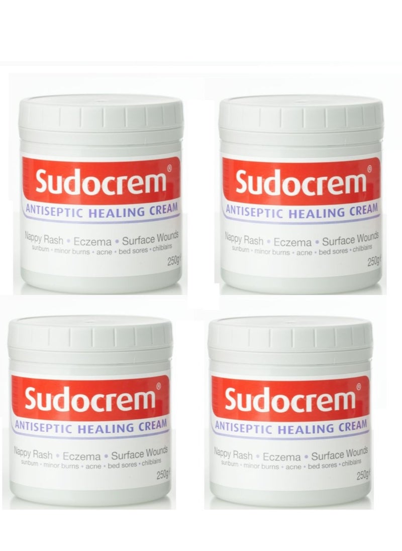 (Pack of 4 ) Sudo Antiseptic Healing Cream To Protect Rash And Surface Wound - 250g