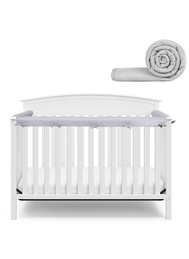 3Pcs Crib Rail Cover,Baby Bed Soft Edge Protector,Anti-Collision Strip Corner Cover For Child Bed Protection,Wrap Bed Rails,Crib Rail Edge Protector, Bed Guard Rail For Toddlers Boys Girls