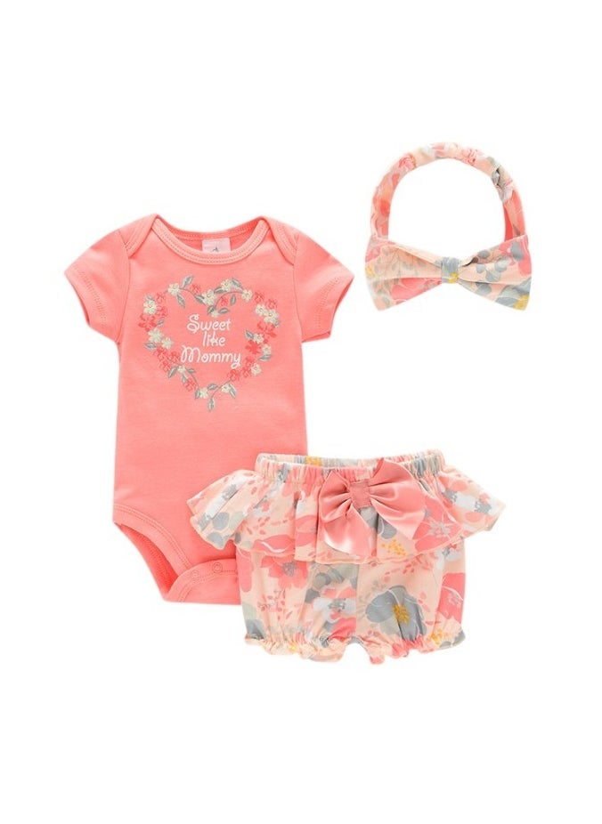 Bambimici Leila Floral Print Baby Suit Set