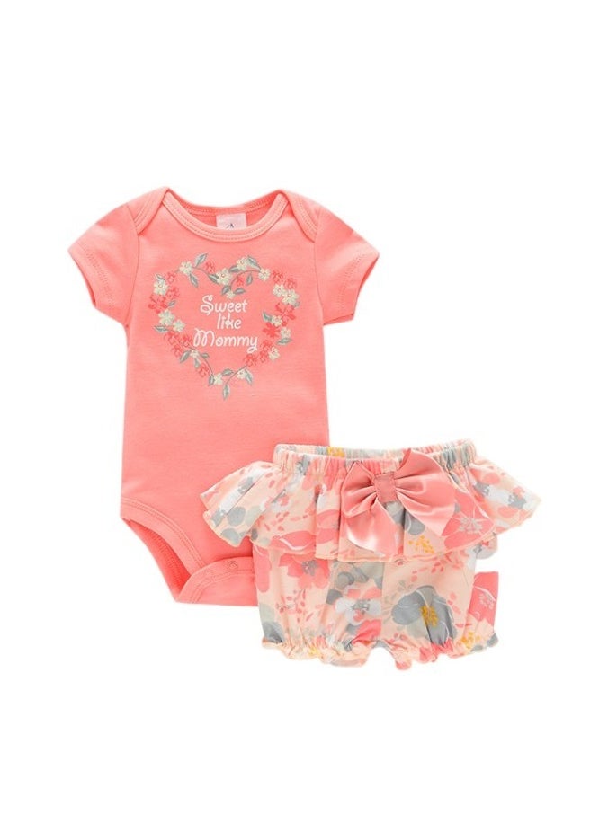 Bambimici Leila Floral Print Baby Suit Set