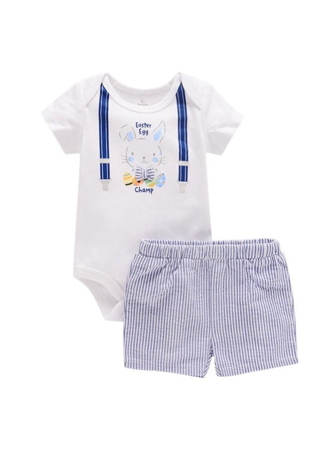 Bambimici Amir Rabbit Print Set for Baby Boy