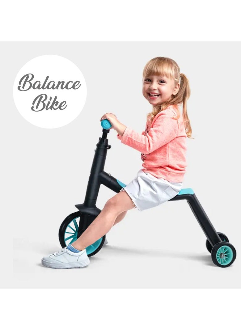 Little Story Kids Scooter / Balance Bike / Tri Cycle - Green