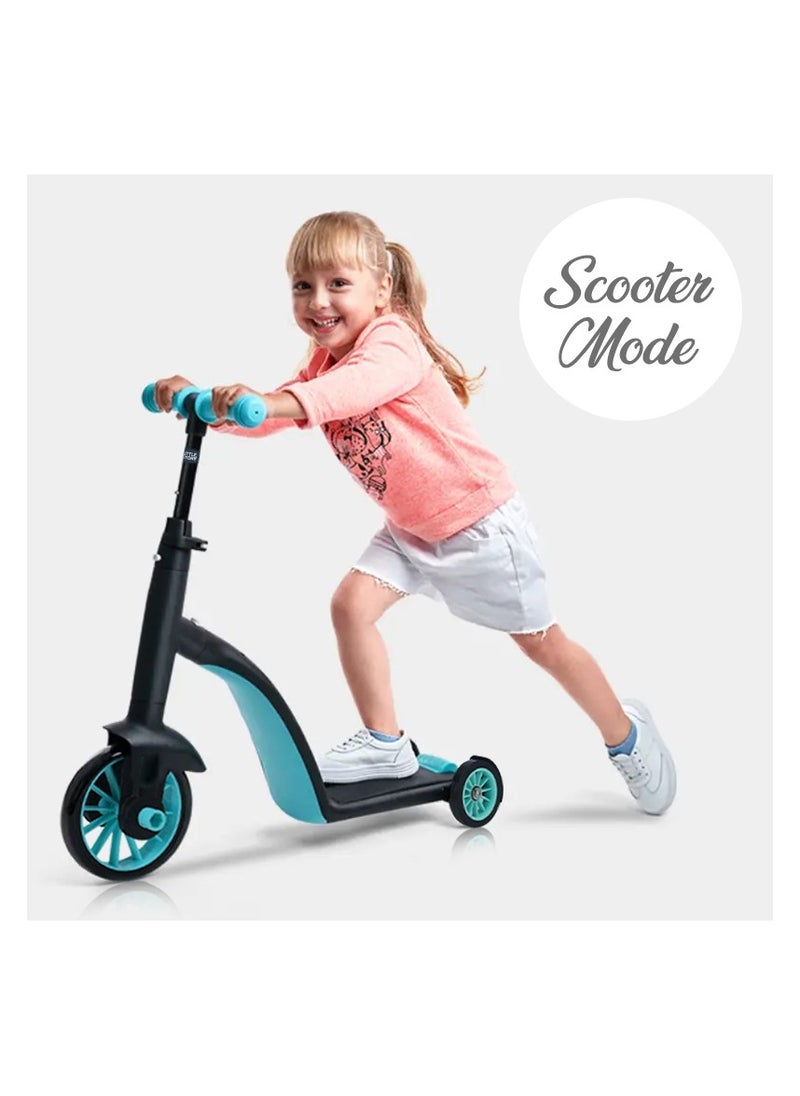 Little Story Kids Scooter / Balance Bike / Tri Cycle - Green