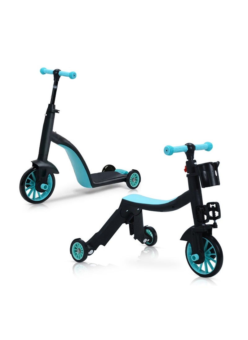 Little Story Kids Scooter / Balance Bike / Tri Cycle - Green