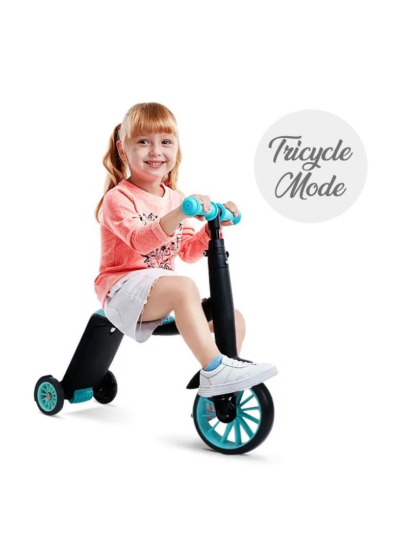 Little Story Kids Scooter / Balance Bike / Tri Cycle - Green