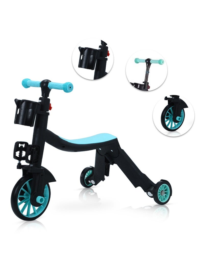 Little Story Kids Scooter / Balance Bike / Tri Cycle - Green