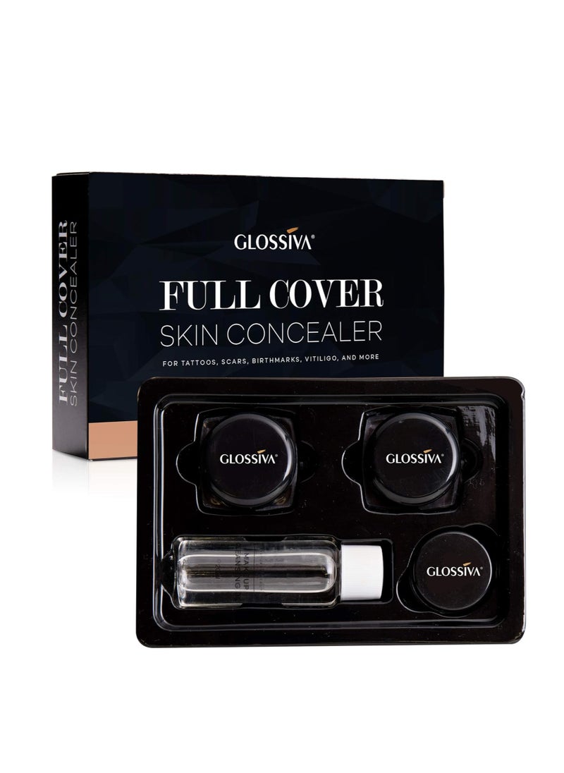 Full Cover Skin Concealer for Tattoos,Scars,Birthmarks,Vitiligo and more