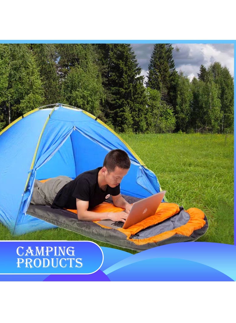 Hooded Envelope Sleeping Bag for Outdoor Camping