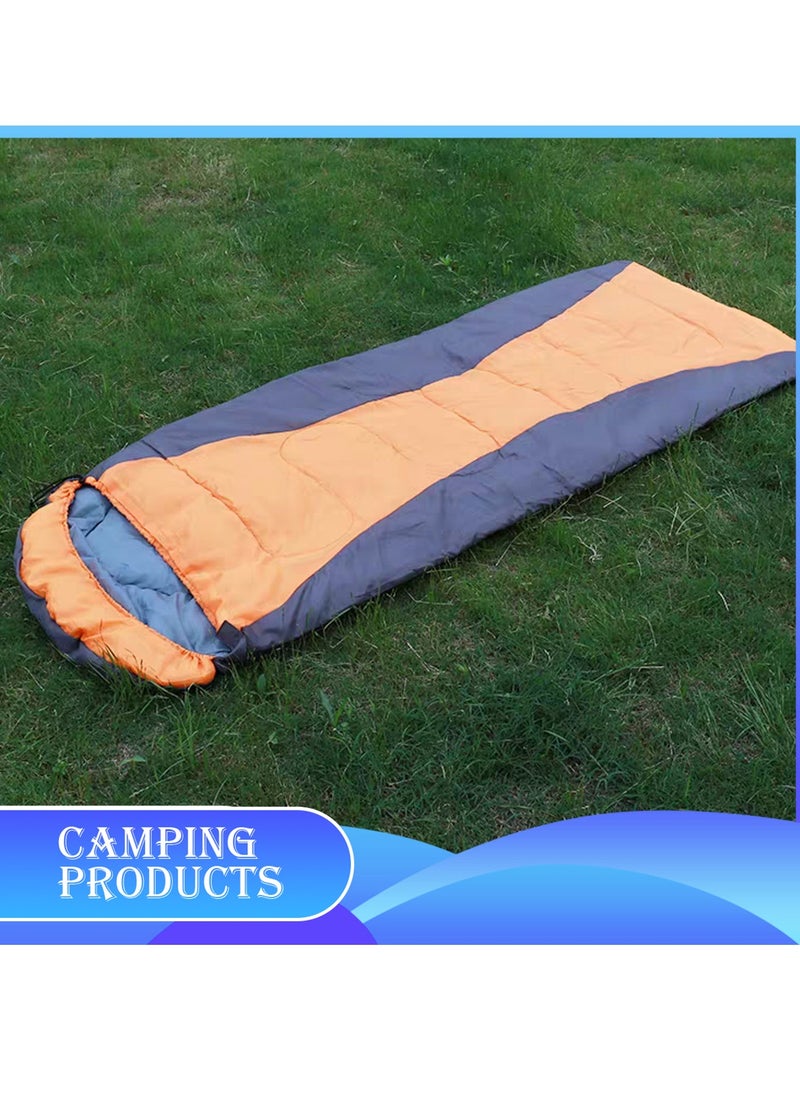 Hooded Envelope Sleeping Bag for Outdoor Camping