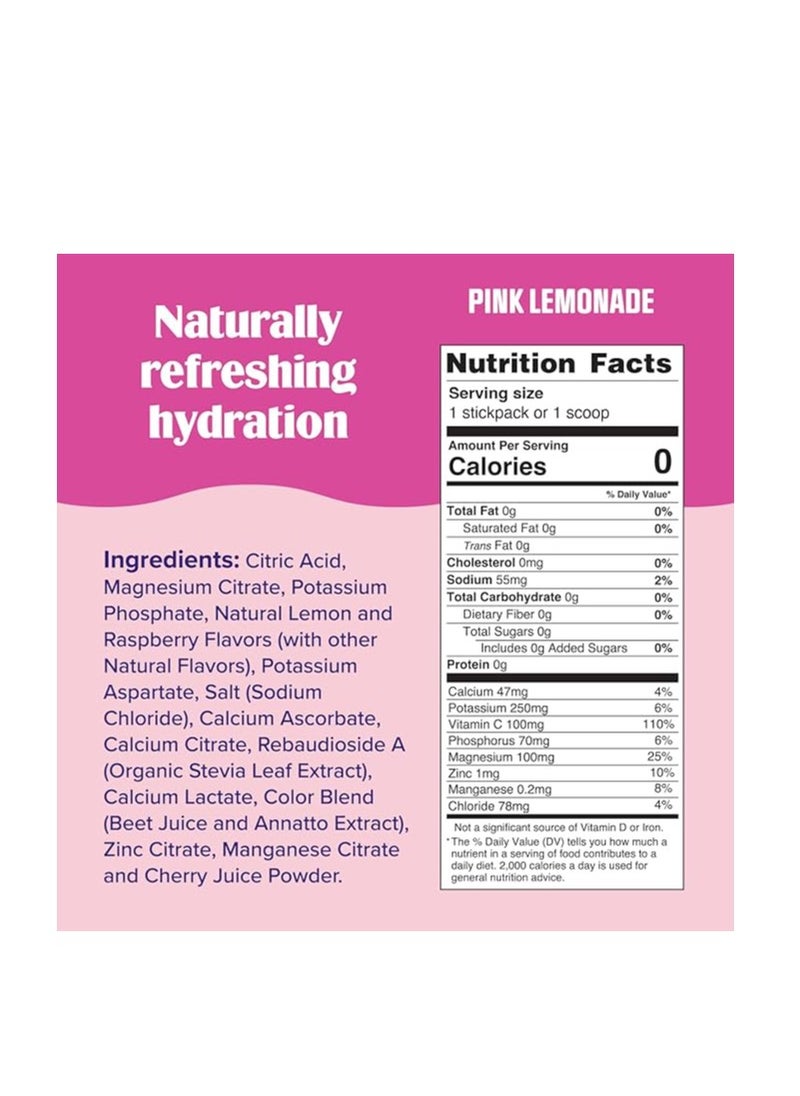 Daily Electrolyte Drink Mix -Pink Lemonade 20 Stickpacks