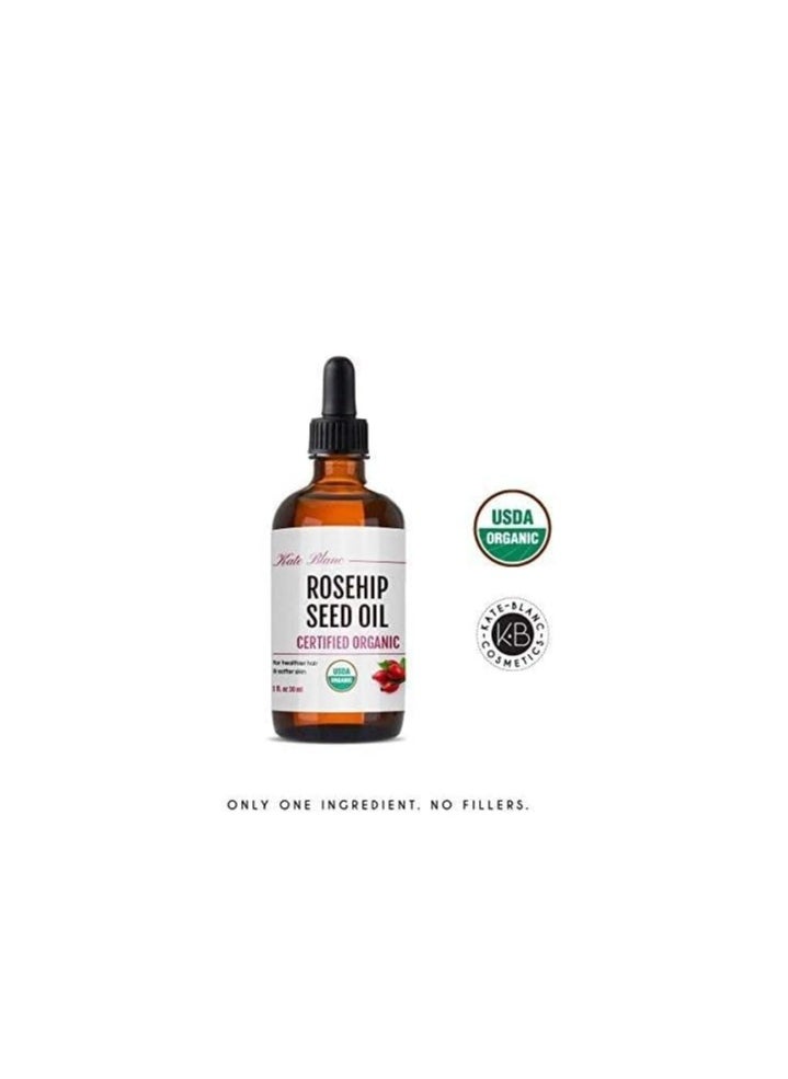 Rosehip Oil for Face & Skin USDA Organic Rosehip Seed Oil for Gua Sha Massage & Face Oil. 100% Pure, Cold Pressed Rose Hip Oil for Acne Scars & Facial Oil