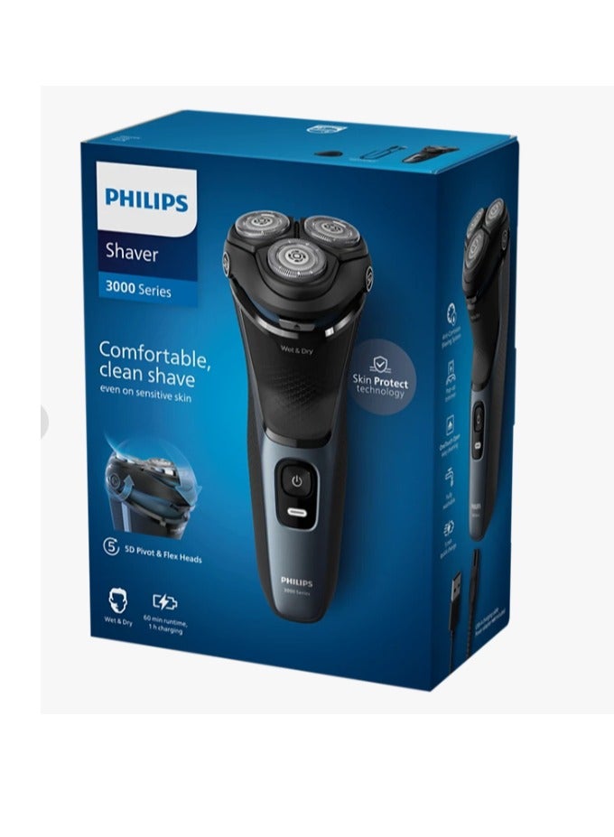 Shaver 3000 Series Wet & Dry Electric Shaver S3144/00 Black