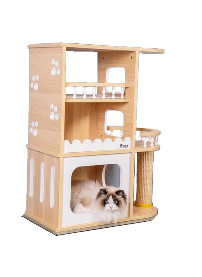 Cat House, Cat Villa, cat cage, cat tree, Does not Occupy Space for Household Indoor- cat House, cat Cabinet, Size - 70cm x 35cm x 88cm