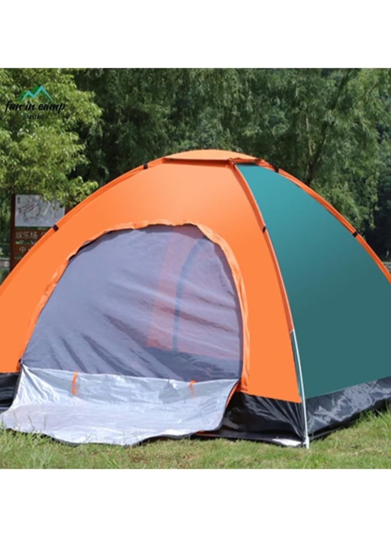 All-Weather 4-Person Camping Tent – Easy Setup, Waterproof, Perfect for Hiking & Traveling