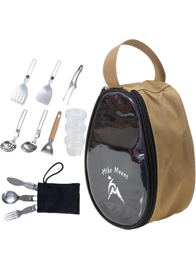 Portable Outdoor  Folding Cookware Set with Storage Bag No: easy-10p