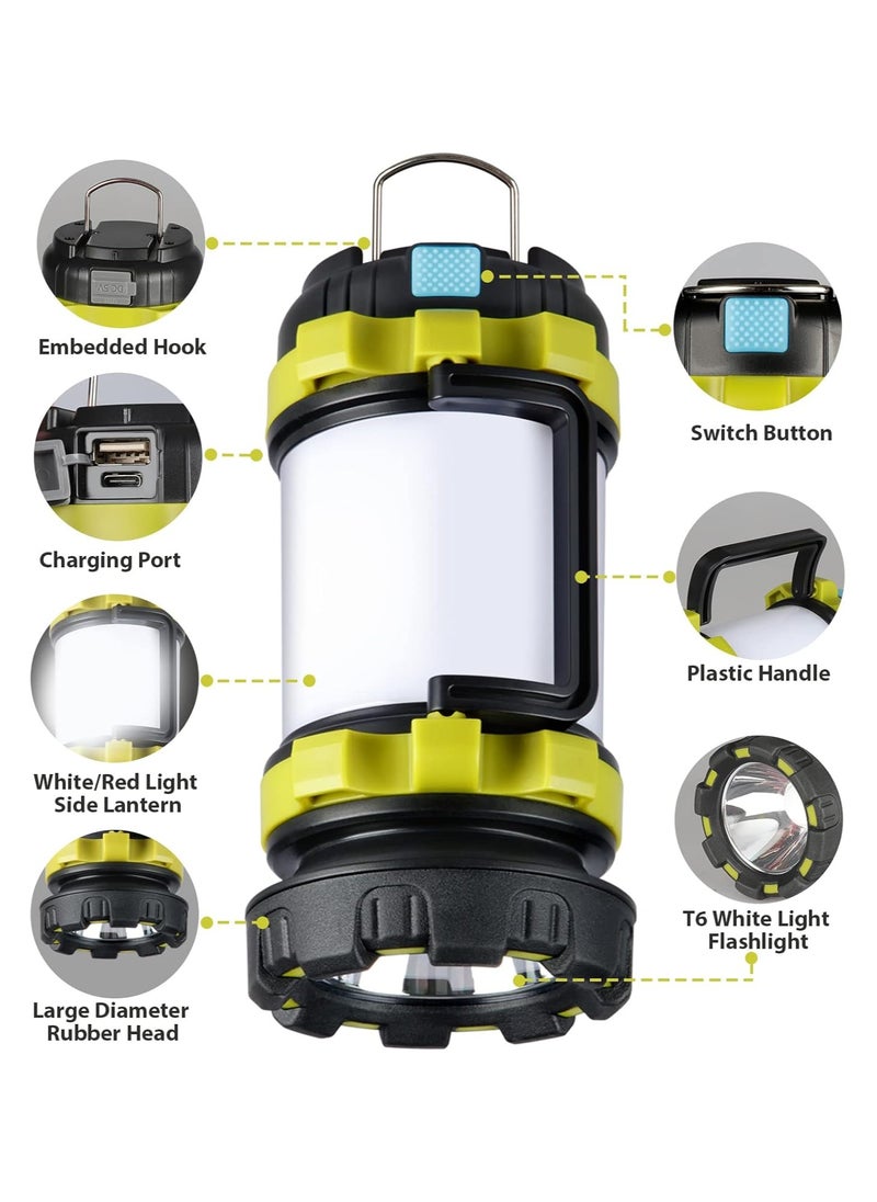 Camping Lantern, Outdoor Led Camping Lantern, Rechargeable Flashlights