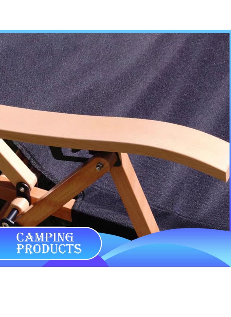 Comfortable Foldable Camping Chair with Adjustable Headrest