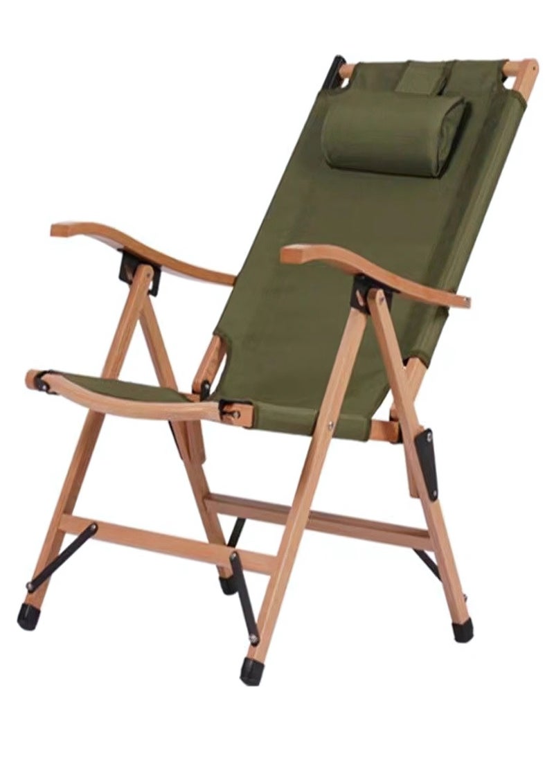 Comfortable Foldable Camping Chair with Adjustable Headrest