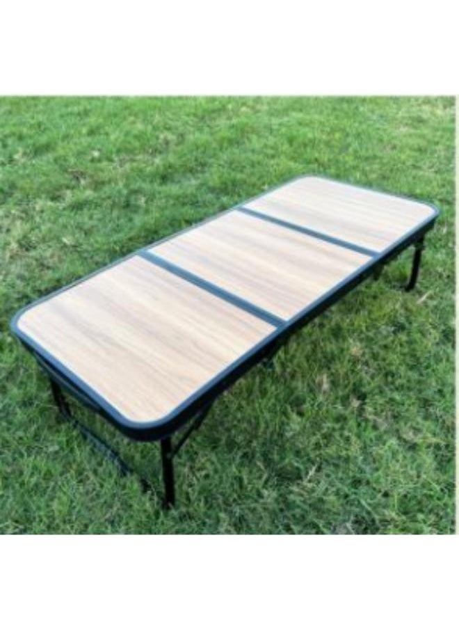 90*40cm 3 Folding Beach Table with Handles for Outdoor Cooking BBQ Camping Traveling and Party Use