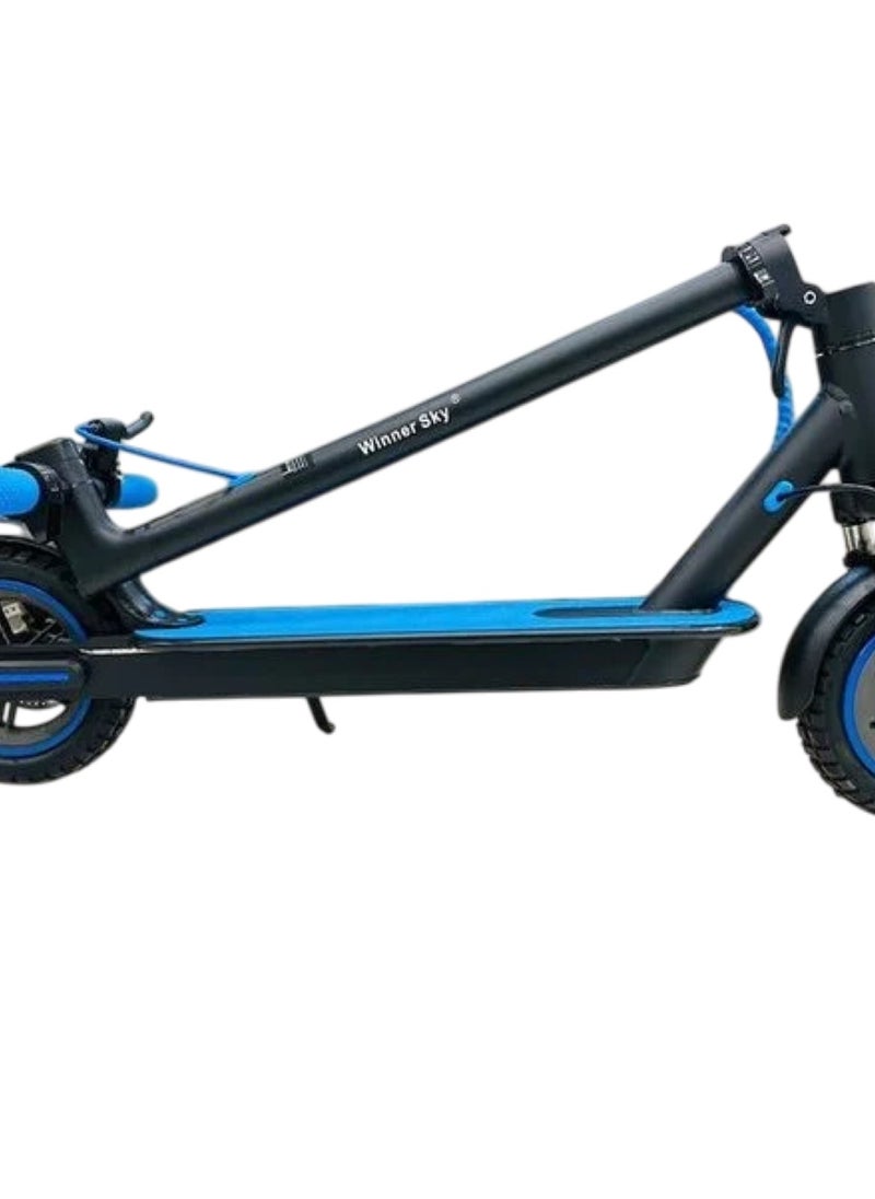 Electric Scooter 350W Motor with Bluetooth Off-Road Tyres Front Suspension & LED Light  Blue