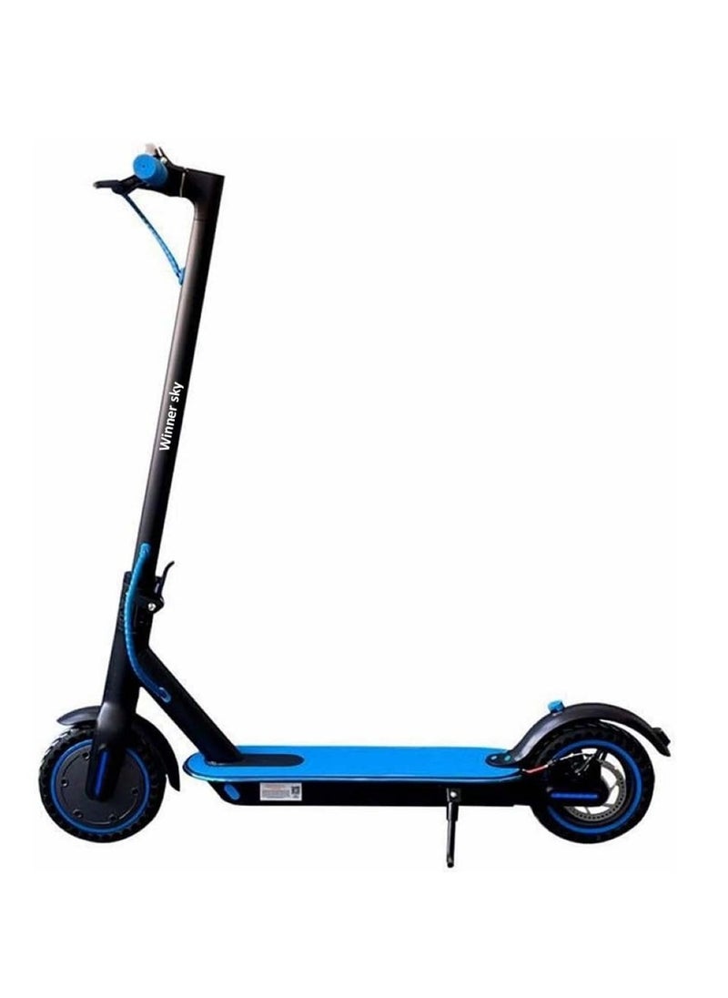 Electric Scooter 350W Motor with Bluetooth Off-Road Tyres Front Suspension & LED Light  Blue