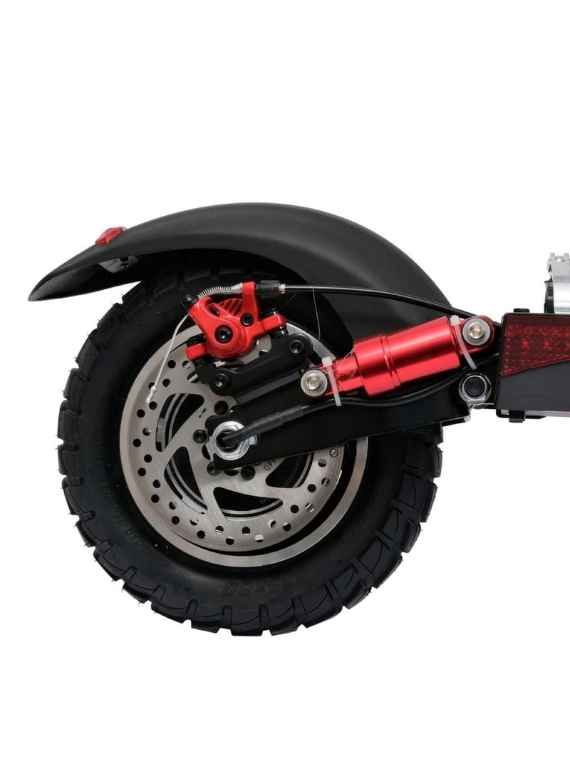 E-Scooter E10 2000W Motor 48V 13Ah Battery, Foldable with Anti Theft RC Red