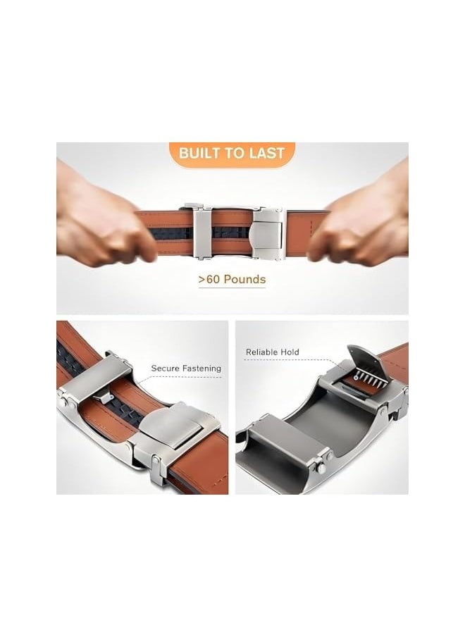 Men's Belt Leather, Reversible Ratchet Belt, Nylon Web Tactical Work Belt with Automatic Slide Buckle, Adjustable Buckle Tactical Nylon Waist Belt Cloth, for Casual Dress Pant,Length Can be Cut