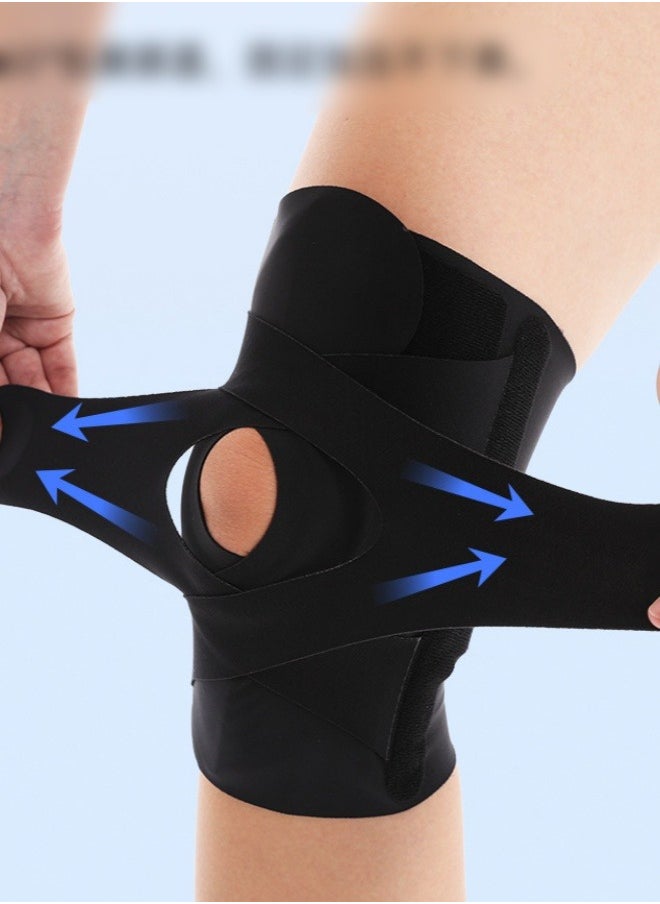 Professional Knee Pad Knee Brace with Side Stabilizers and Patella Gel Pads Adjustable Compression Knee Support Braces for Knee Pain Meniscus Tear ACL MCL Arthritis Joint Pain Relief Injury Recovery