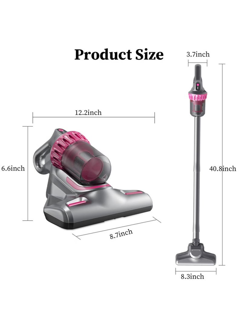 NEW Cordless Vacuum Cleaner with UV-C Ultraviolet | 4-in-1 Mattress & Bed Cleaner | 10000PA Suction, LCD Screen, Three-Speed Adjustment