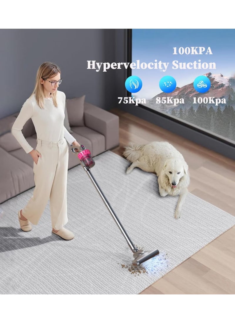 NEW Cordless Vacuum Cleaner with UV-C Ultraviolet | 4-in-1 Mattress & Bed Cleaner | 10000PA Suction, LCD Screen, Three-Speed Adjustment