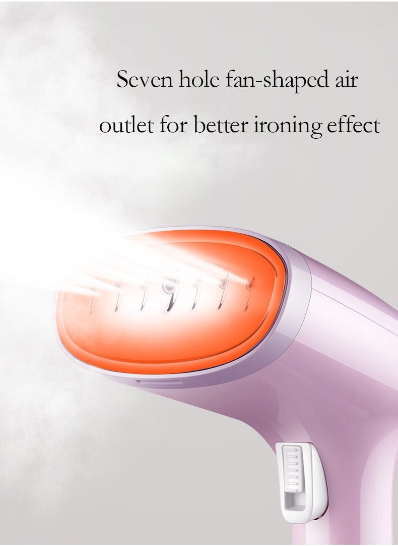 Portable handheld steam iron with 1500W fast heating and a 350ml large capacity water tank