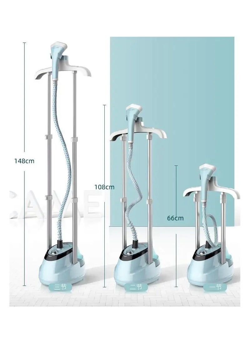 1800W Standing Garment Steamer with Adjustable Ironing Board, Foldable Design, Detachable Tank, Pole Hanger – Powerful Fabric Steamer for Clothes, Ideal for Household Use