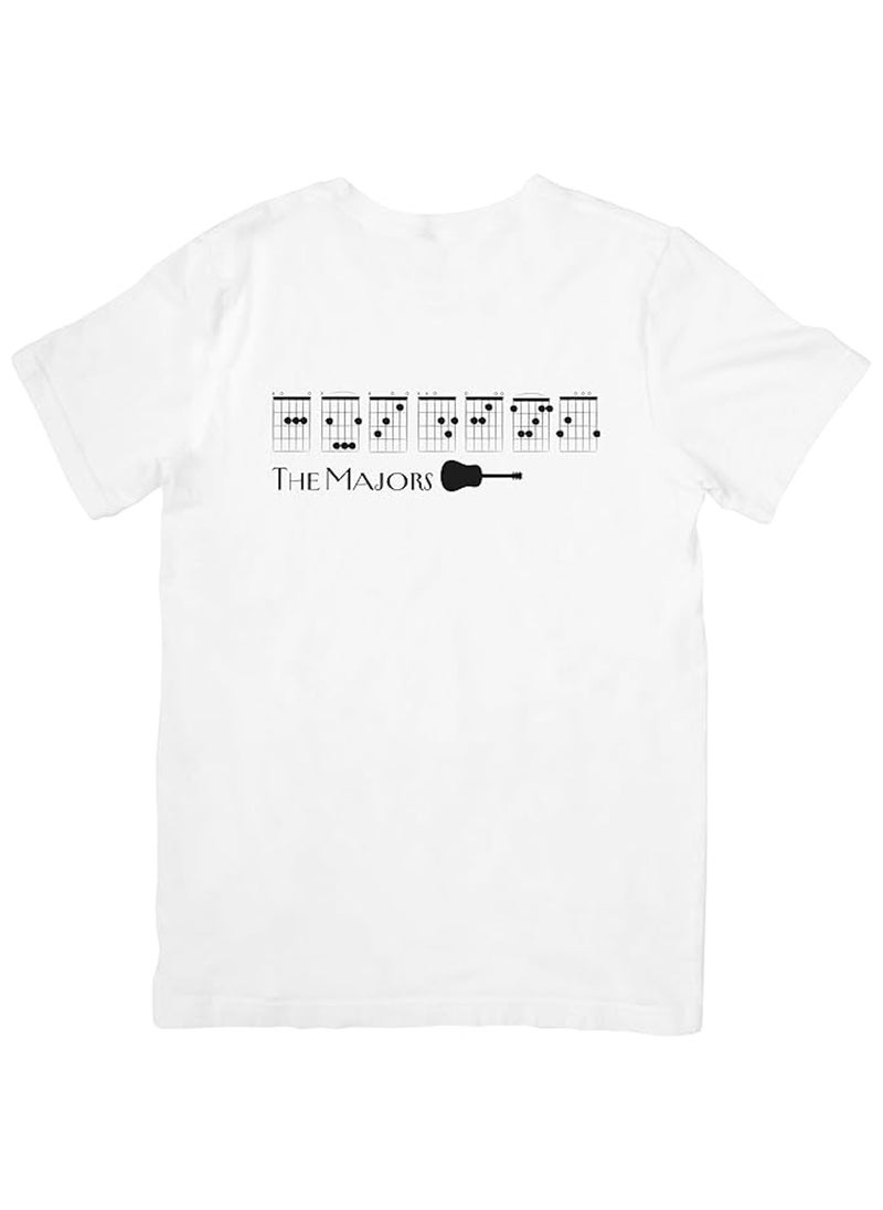 The Majors Guitar Major Chords A-B-C-D-E-F Unisex T-Shirt, Gift for Guitar Enthusiast, Musician, Music Lover, Gift for Music Teacher, Music Student