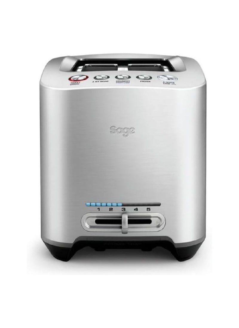 The Smart Toast 2-Slice Toaster, Brushed Aluminium - UAE Version, 2 Year Warranty