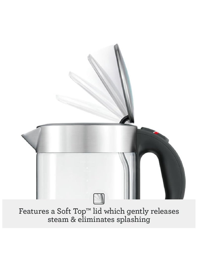 The Compact Kettle Pure - Quiet and Cordless Electric Kettle - Fast Boil, Brushed Stainless Steel - UAE Version, 2 Year Warranty