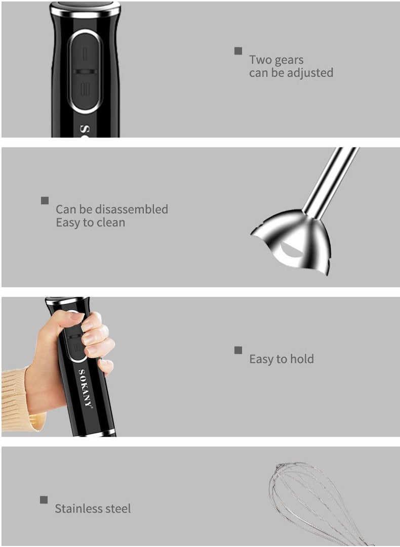 Hand Blender Multifunctional blender 4in1 Hand-held mince whisk fruit juice machine