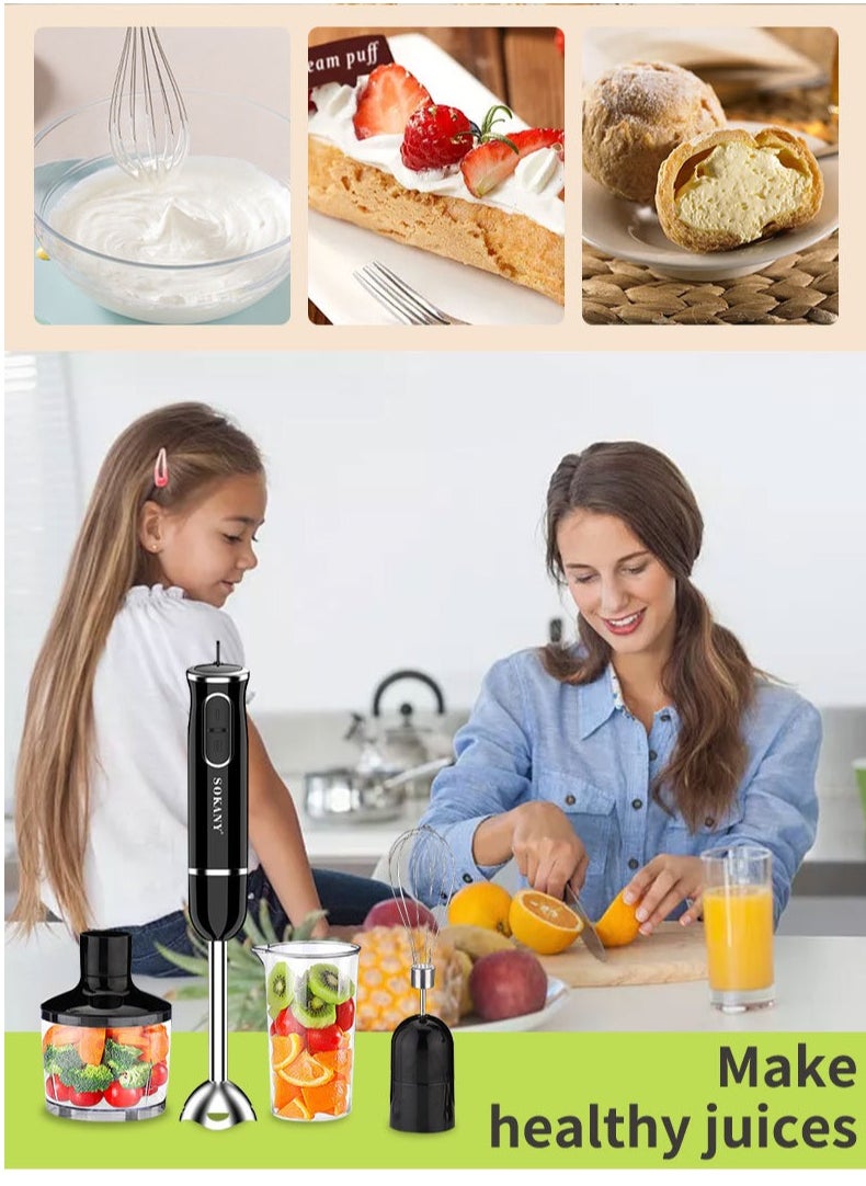 Hand Blender Multifunctional blender 4in1 Hand-held mince whisk fruit juice machine