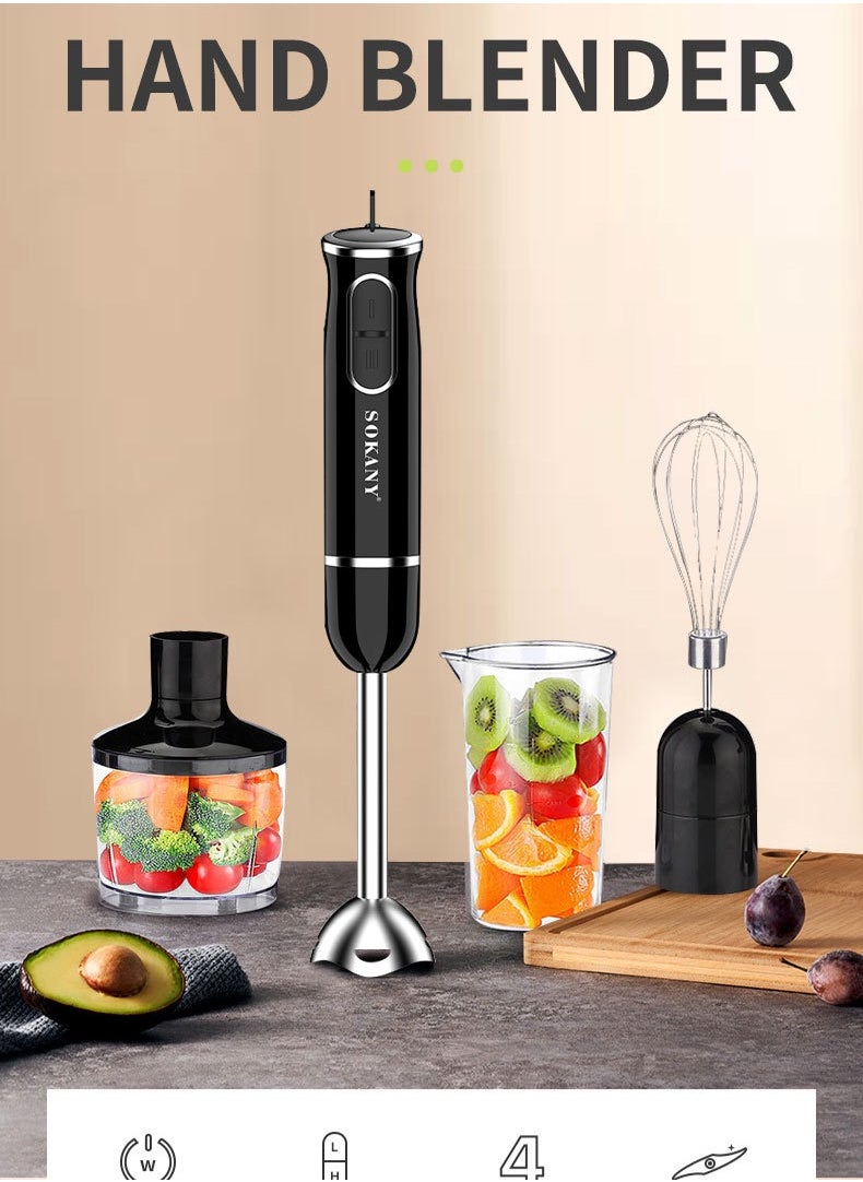 Hand Blender Multifunctional blender 4in1 Hand-held mince whisk fruit juice machine