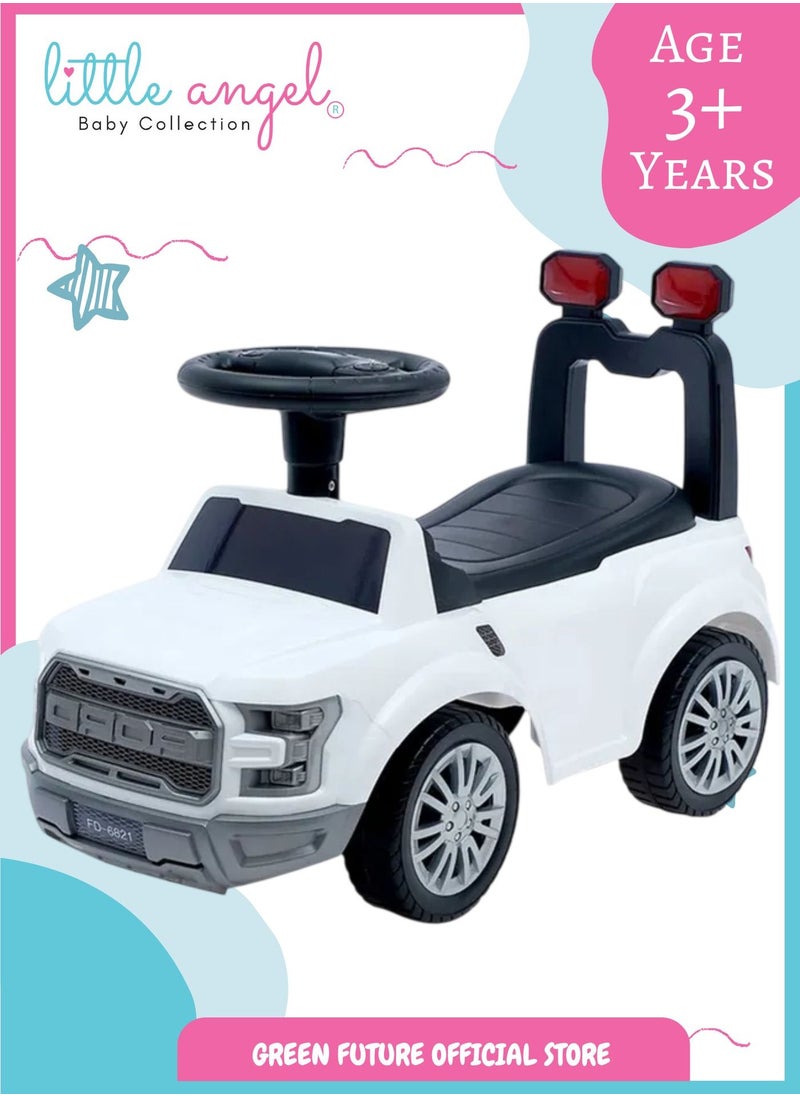 Kids Push Ride On Truck Car Toy with Steering Wheel, Backrest, Durable Design, and Fun for Toddlers Indoor and Outdoor Play