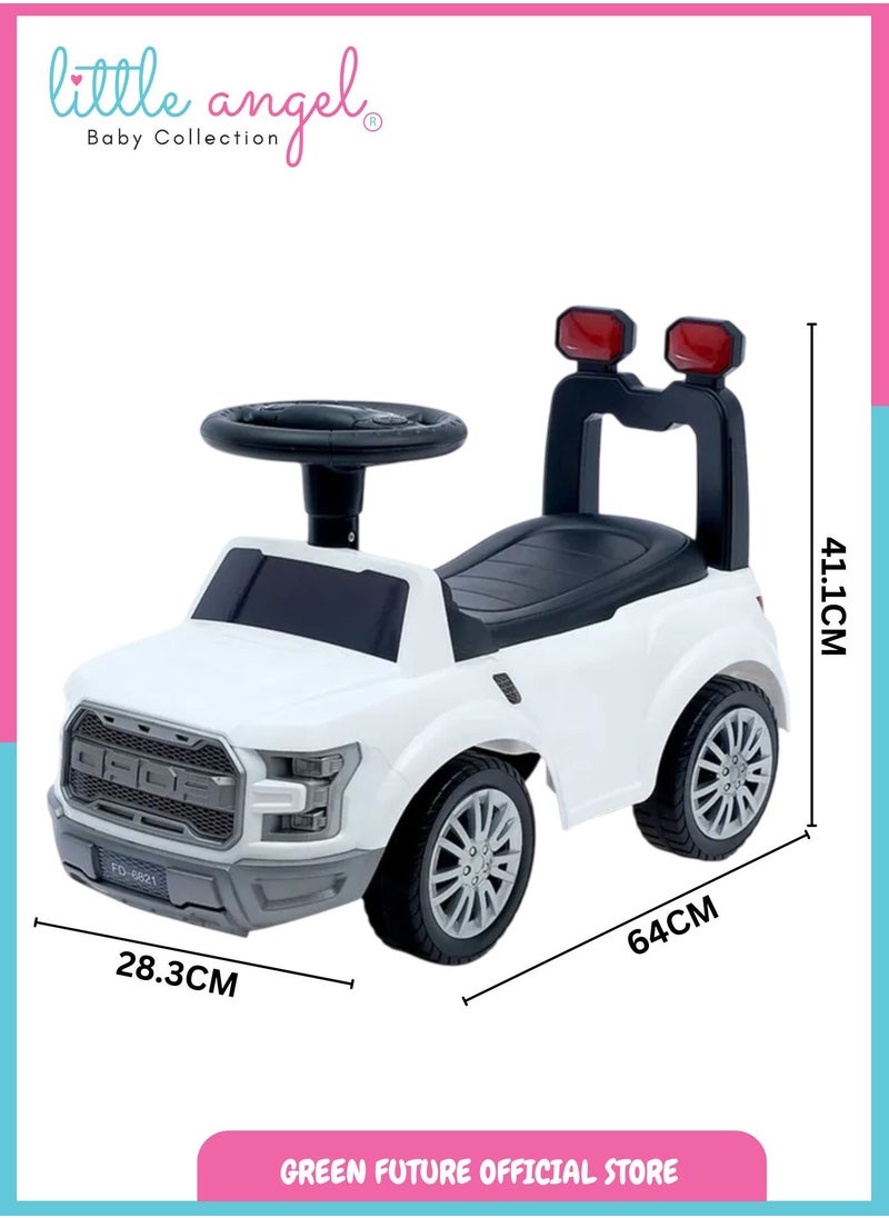 Kids Push Ride On Truck Car Toy with Steering Wheel, Backrest, Durable Design, and Fun for Toddlers Indoor and Outdoor Play